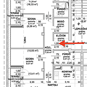 Érd Városkozpontban 2 teraszos új építésű lakás eladó #5
